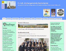 Tablet Screenshot of ev-luth-kirchenlamitz.de